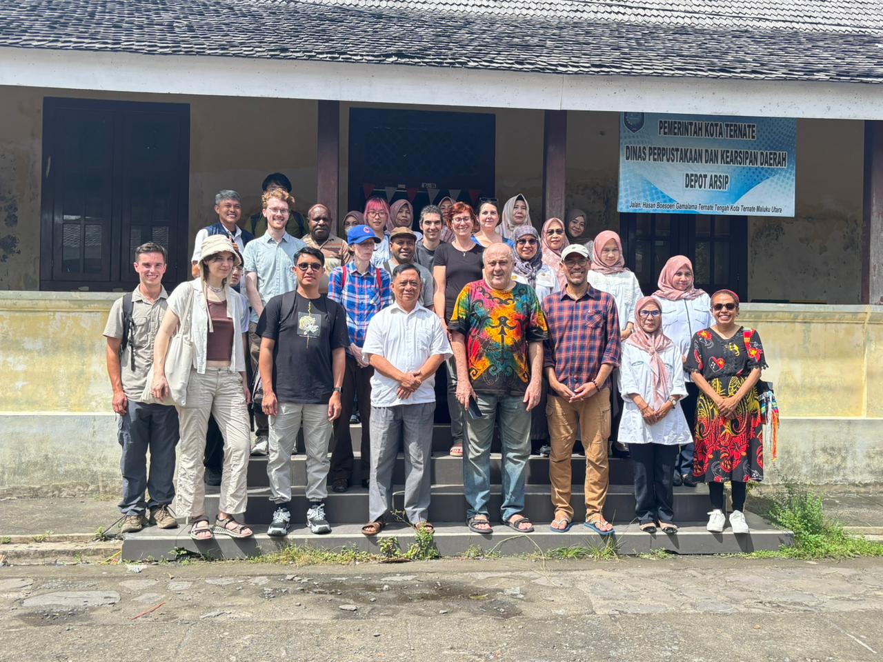 Kunjungan Peneliti Dunia WLP7 Ke Depot Arsip Kota Ternate